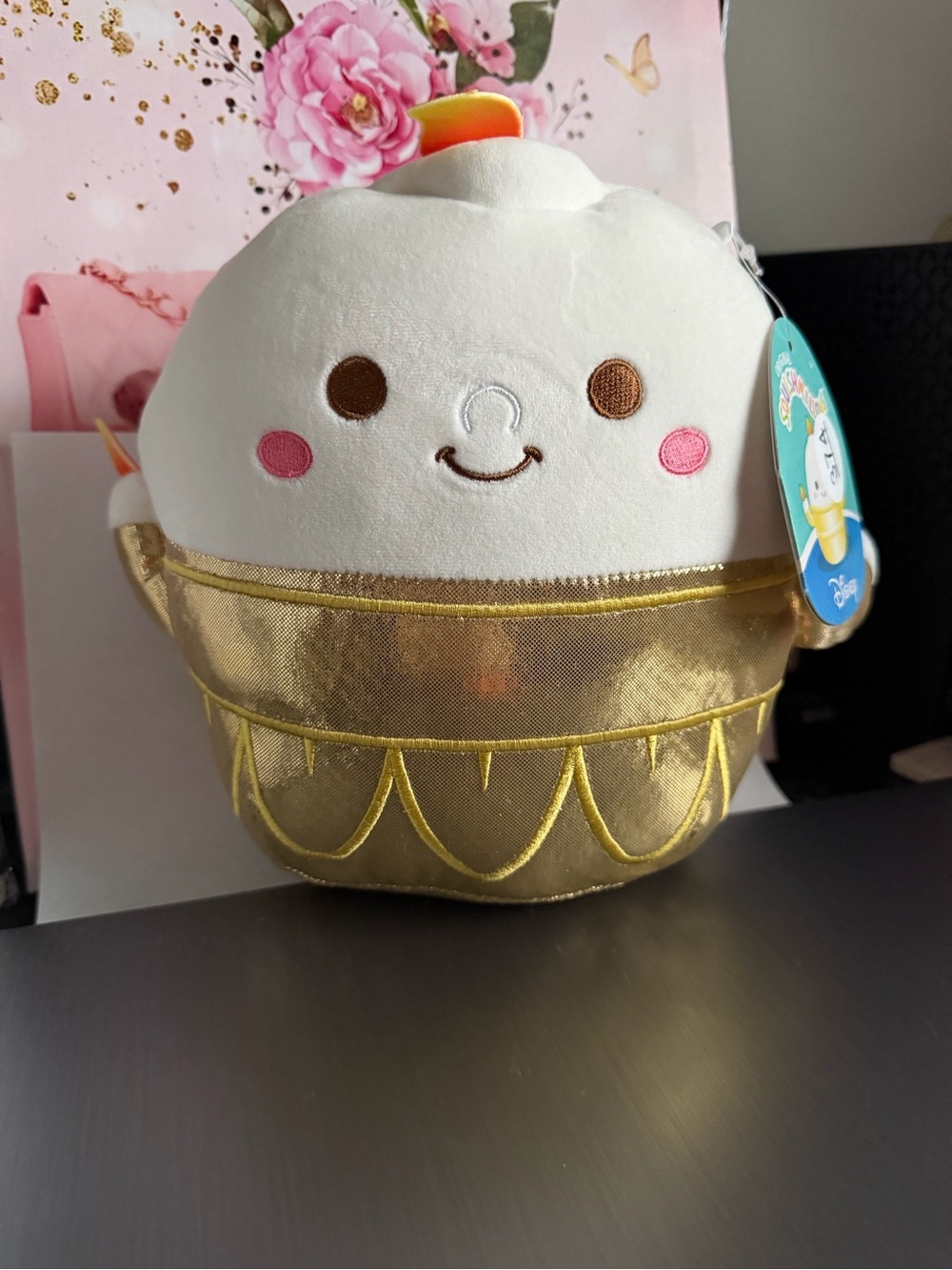 Squishmallows Gold and White Cupcake Plush by Jazwares